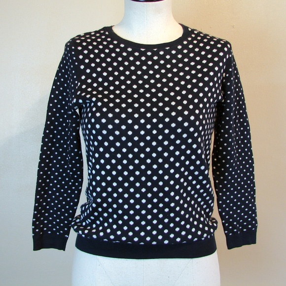 Ann Taylor Sweaters - Ann Taylor Loft polka dot sweater top XS